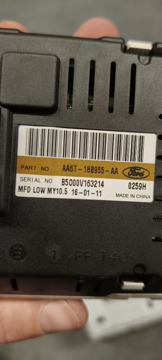 Radio ford fiesta mk7 zestaw