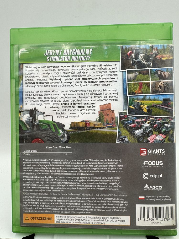 Farming Simulator 17 Xbox One Gwarancja