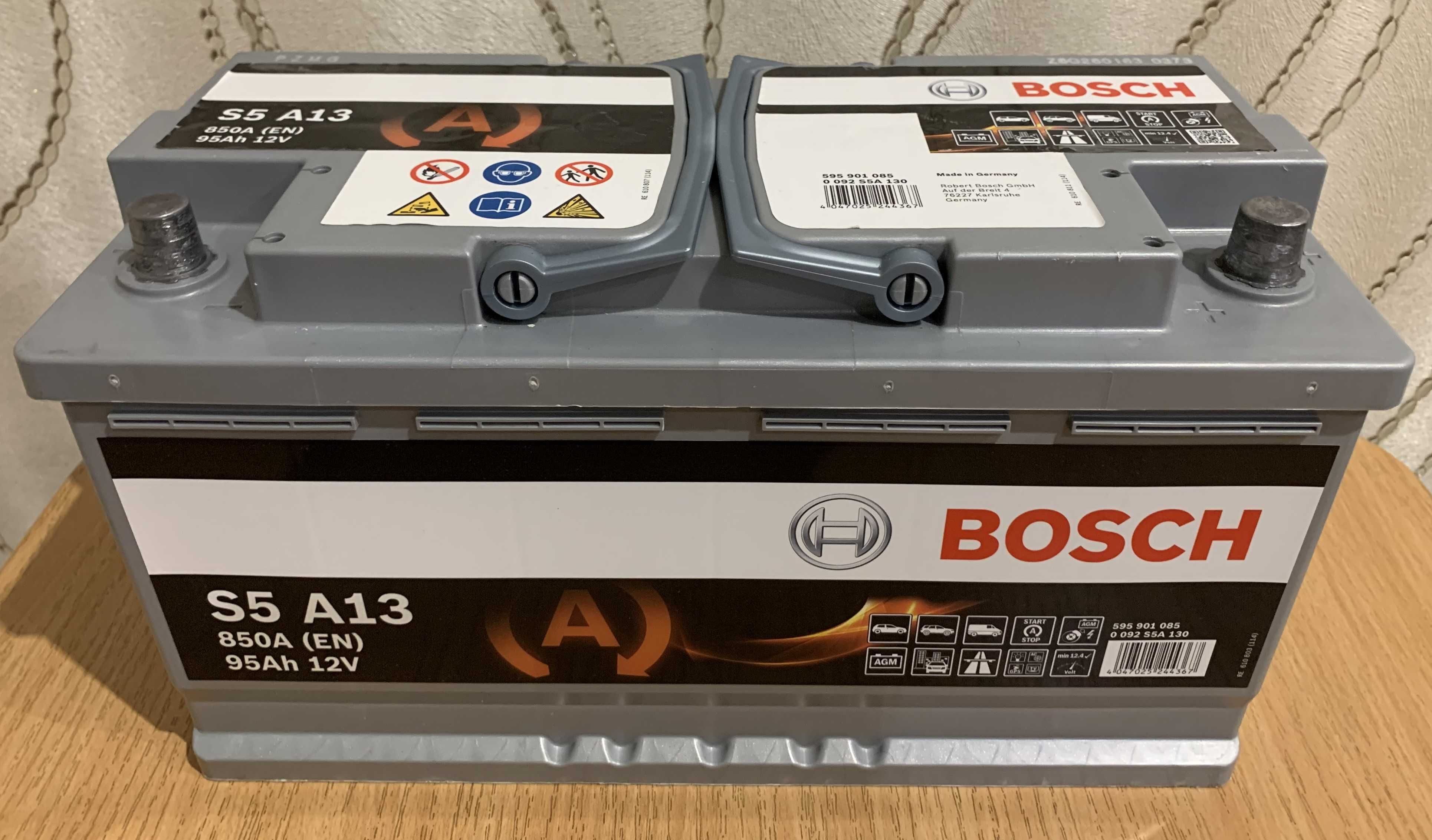 Аккумулятор BOSCH AGM 12V 95Ah 850EN Mercedes-Benz Germany АКБ