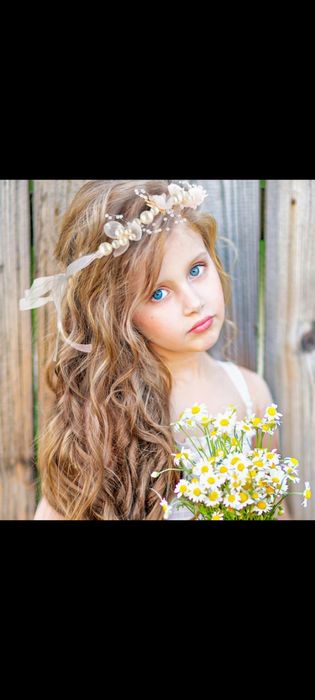 Nowy wianek komunijny diadem ślubny ozdoba do włosów