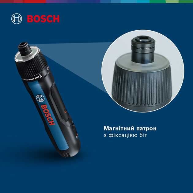 Аккумуляторная электроотвертка Bosch Professional GO 3 (Биты, type-c)