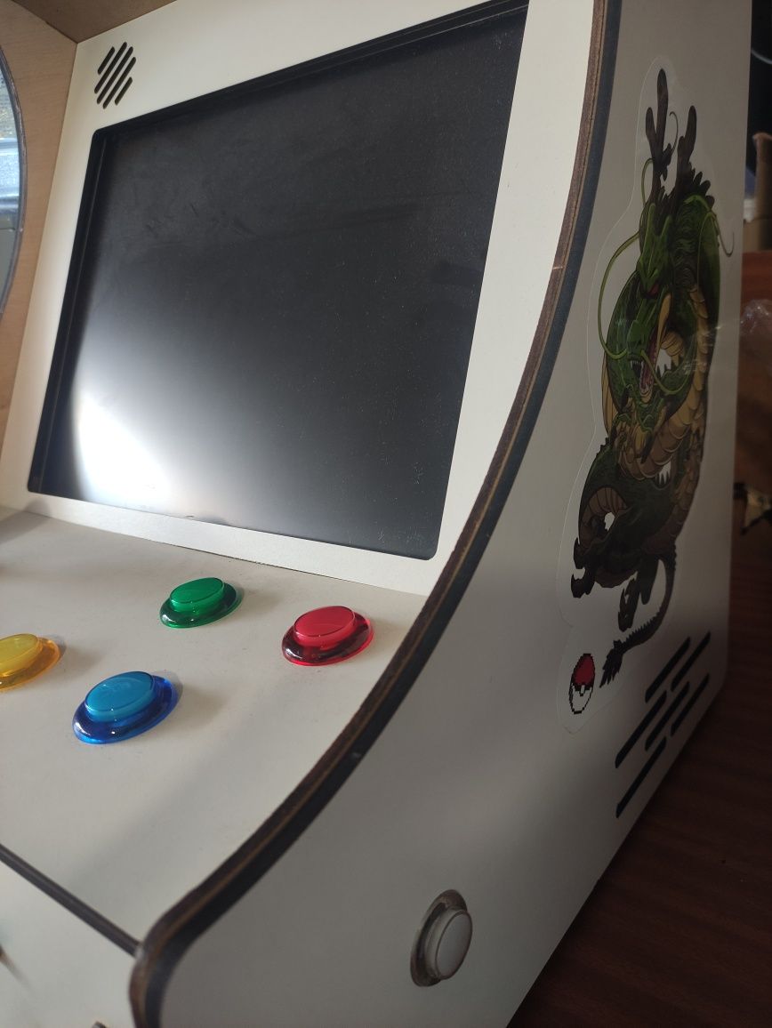 Máquina de arcade bancada ( estrutura+botões+monitor)