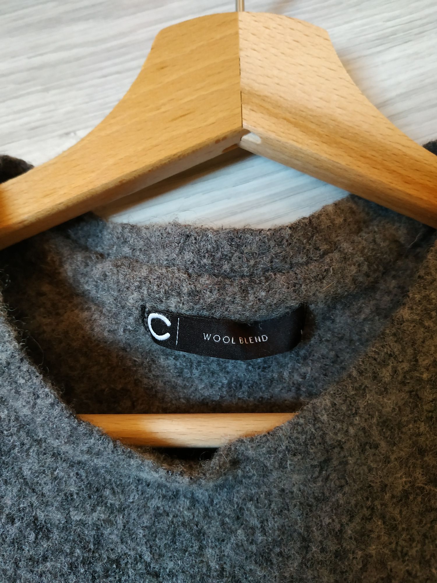 Cubus wełniany sweter damski swterek ciepły zimowy S-M
