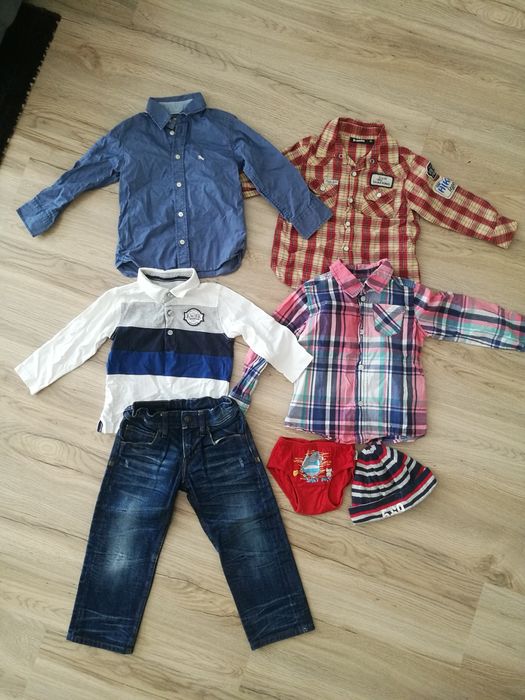 Zestaw paka dla chłopca 98 koszule + gratis spodnie