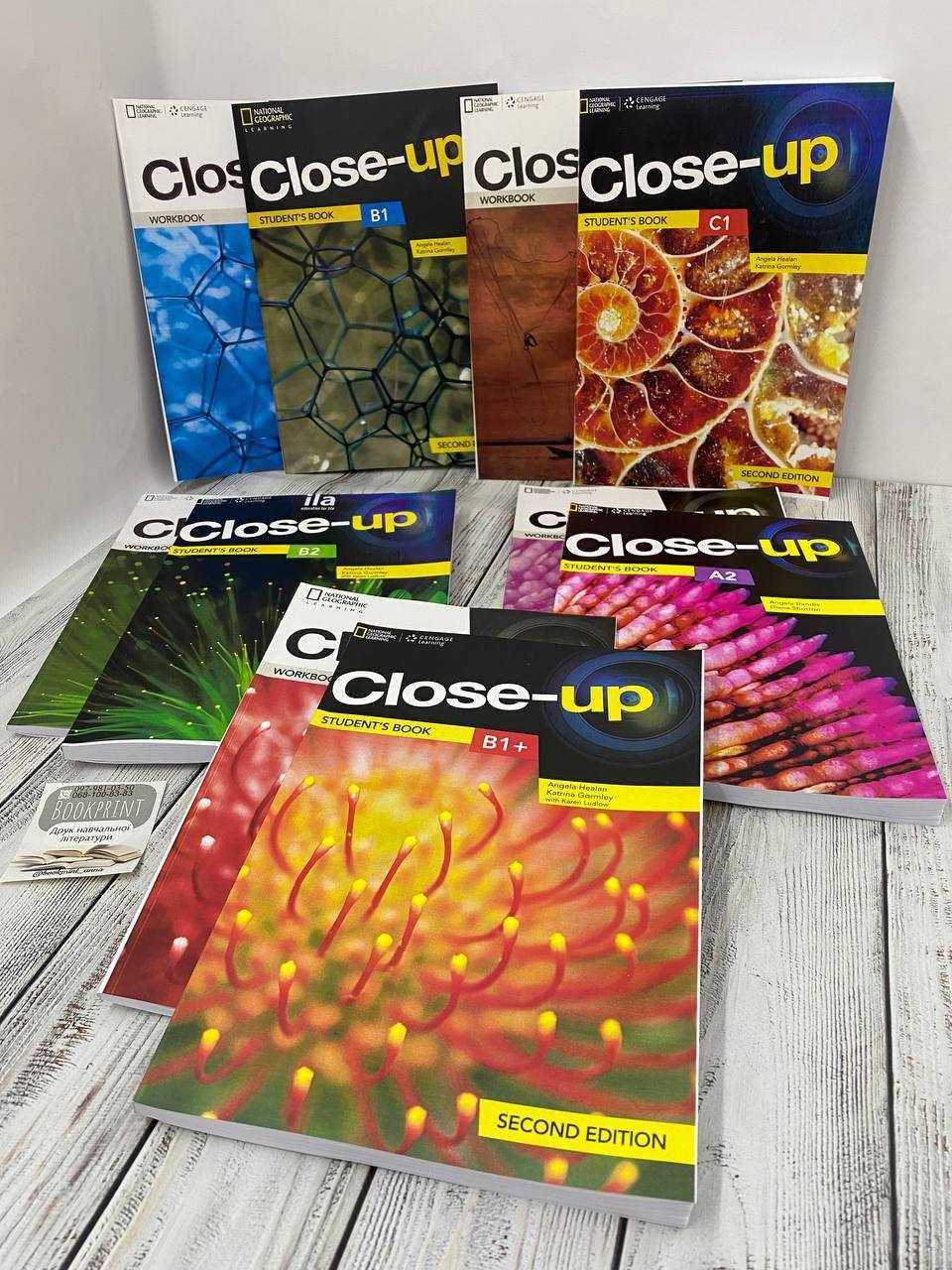 Close up B1+, В1, А1+ А2, B2,C1 книга+робочий зошит