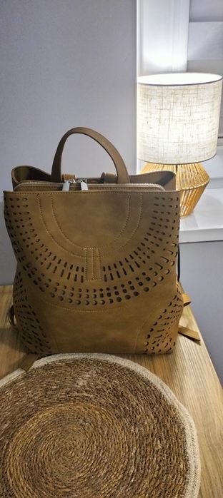 Plecak desigual brązowy