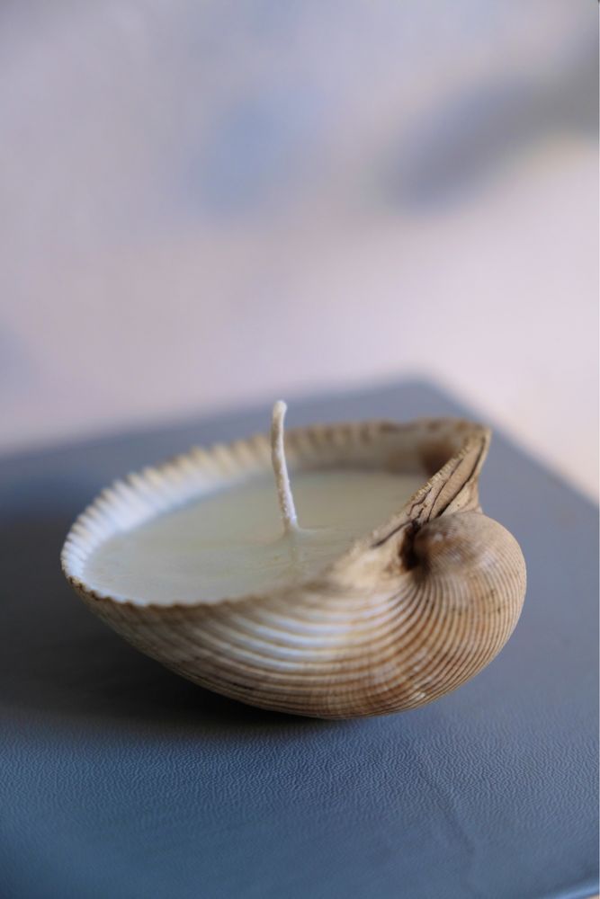 Świeca sojowa w muszli naturalna sojowa zapachowa handmade