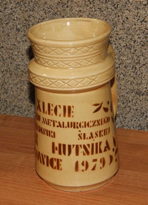 Kufel Wydział Politechniki śląskiej dzień hutnika Katowice 1979 PRL