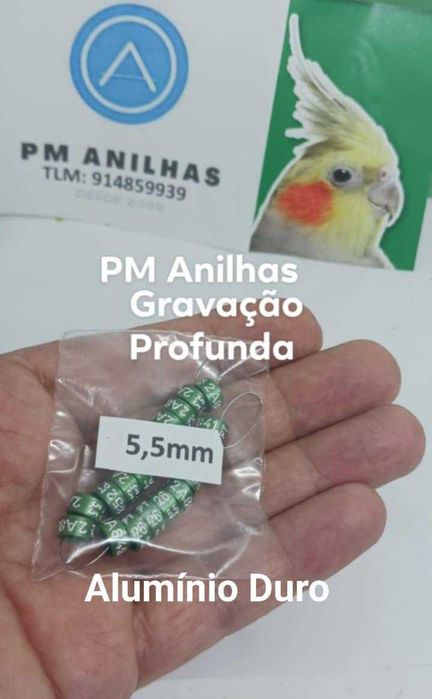 Anilhas em alumínio ano 26 ( canários , periquitos, etc... )