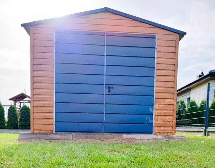 SCHOWEK DOMEK OGRODOWY 3m x 5m DWUSPAD brama okno drewnopodobny ID432