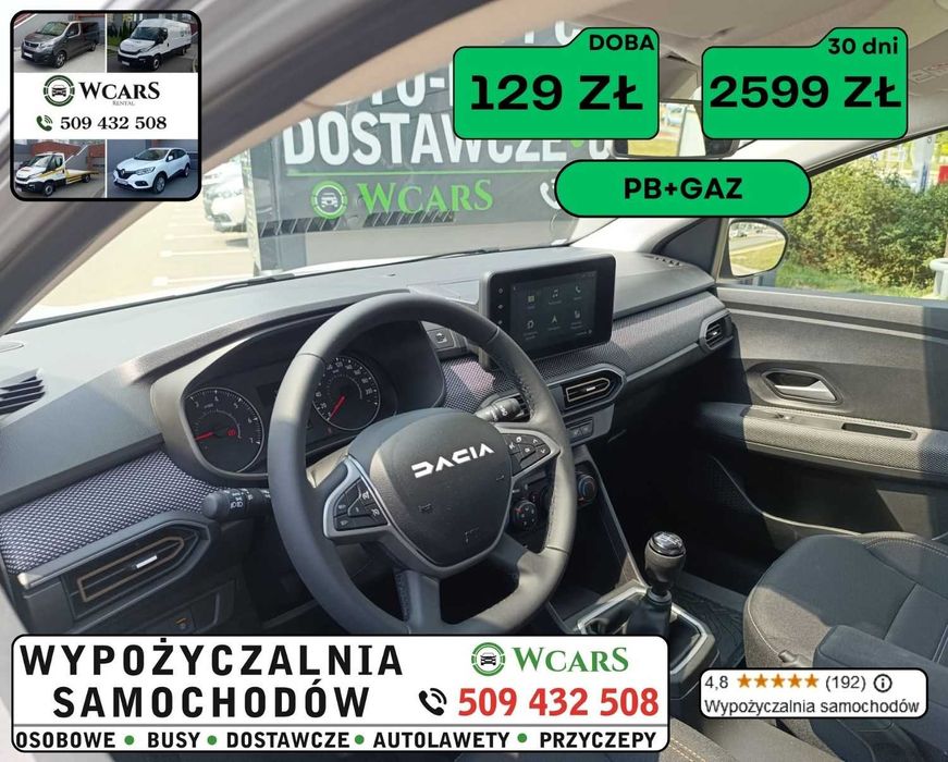 Wynajem samochodu auta osobowe wypożyczalnia LPG GAZ auta bez kaucji