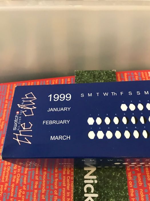 Swatch the club 1999 - Calendário