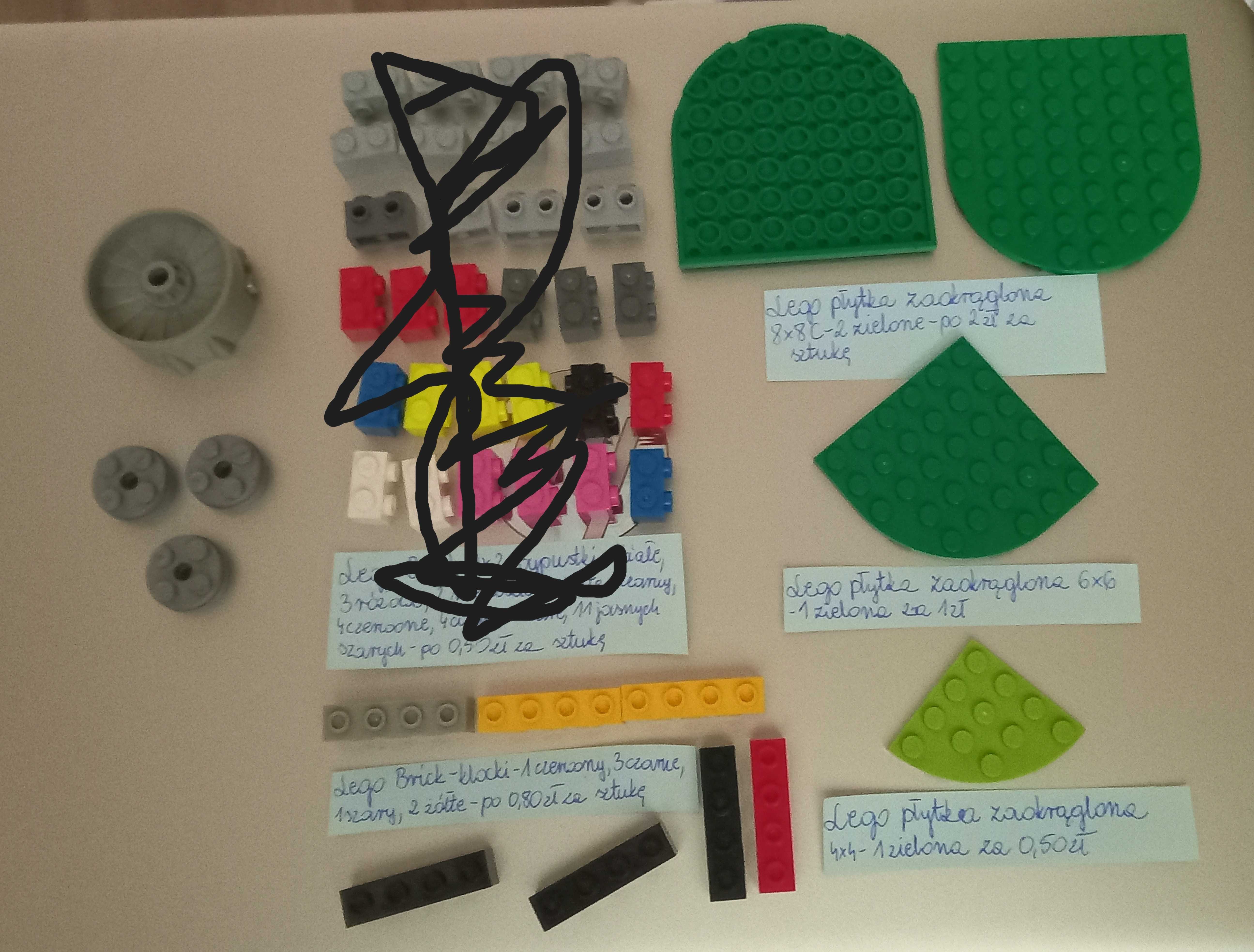 Lego klocki okrągłe