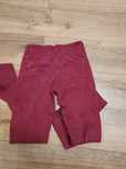Bordowe spodnie jeansowe skinny