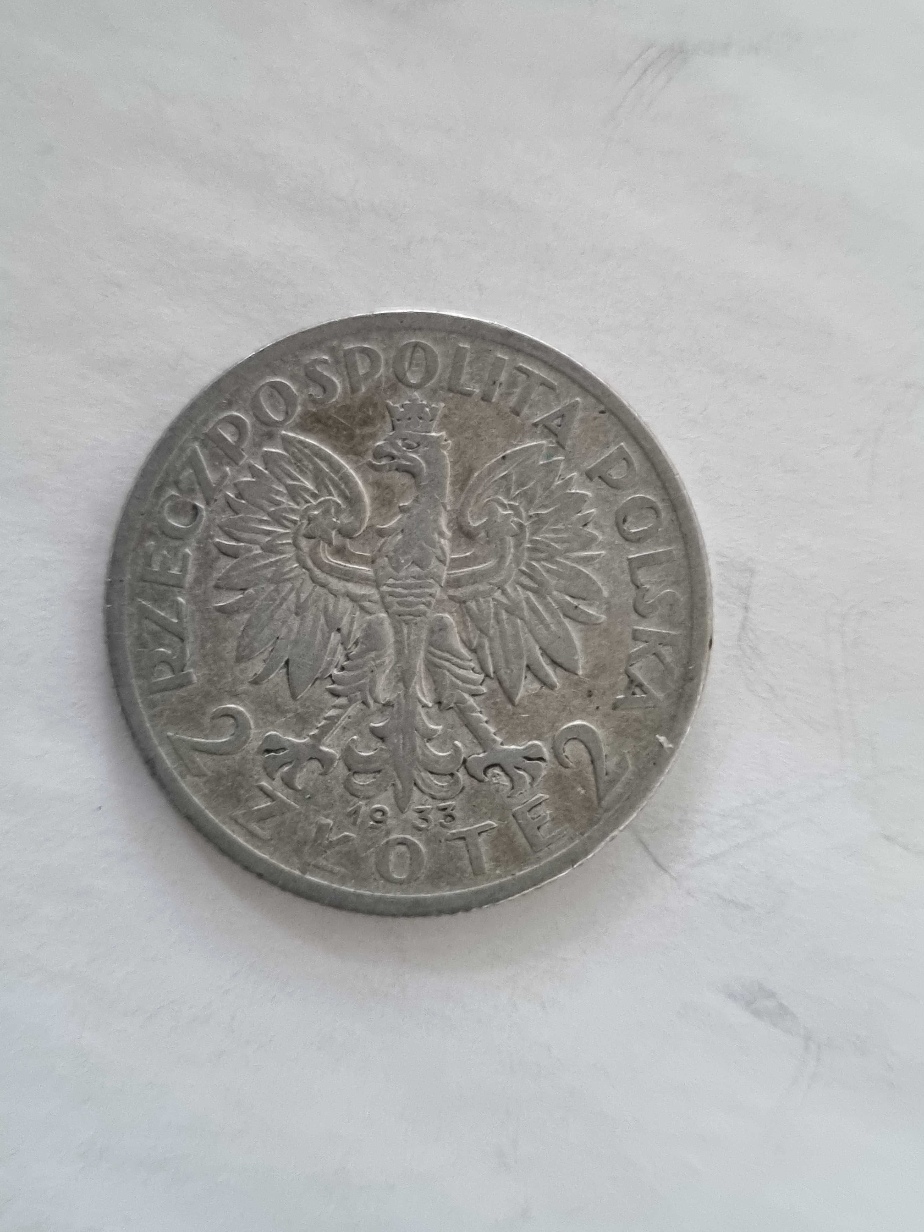 2 złote 1933 Głowa Kobiety