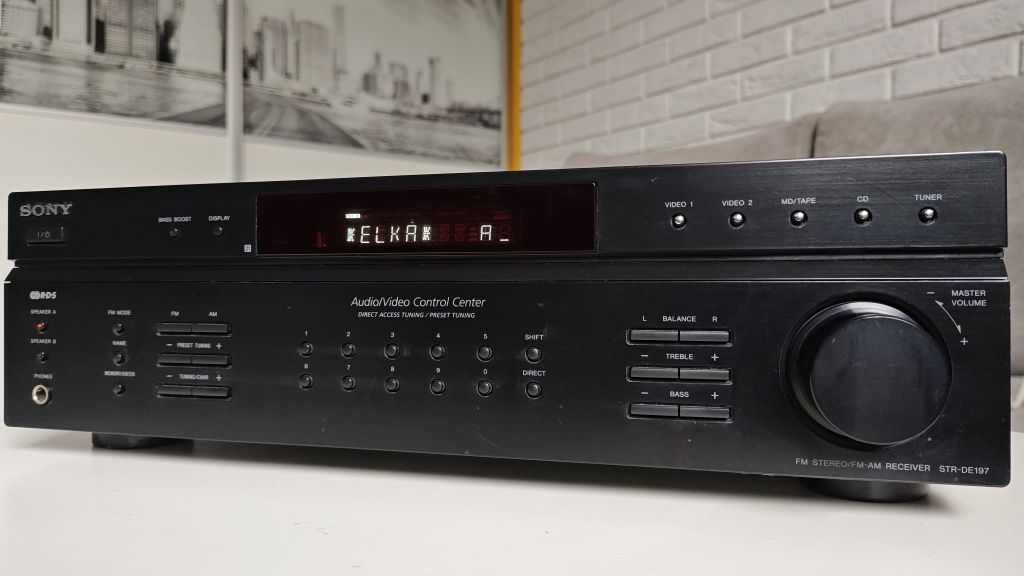 Amplituner stero/video Sony STR-DE197, RDS, mocny.