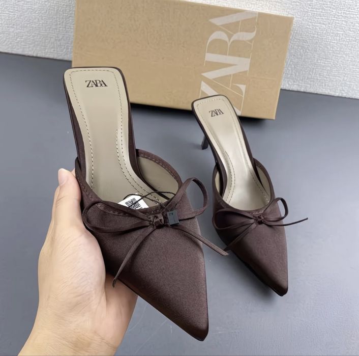 туфлі коричневі zara