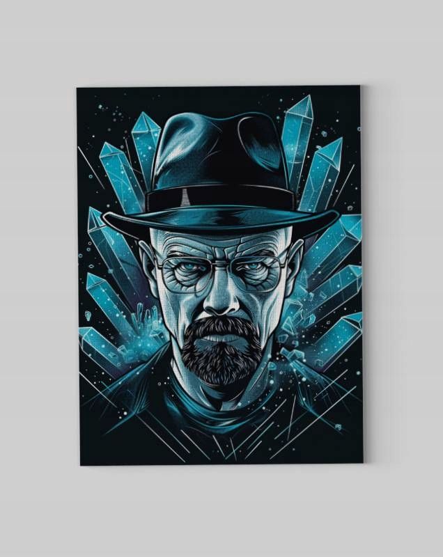 Obraz na płótnie Walter White - Mistyczny Kryształ 60x80 cm