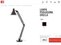 Lampa podłogowa GRULLA czarna