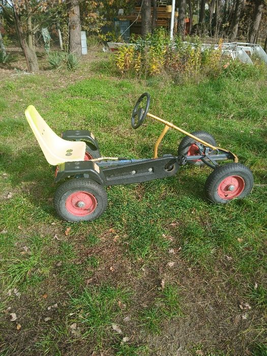 Gokart Berg na pedały – żółty, stan dobry