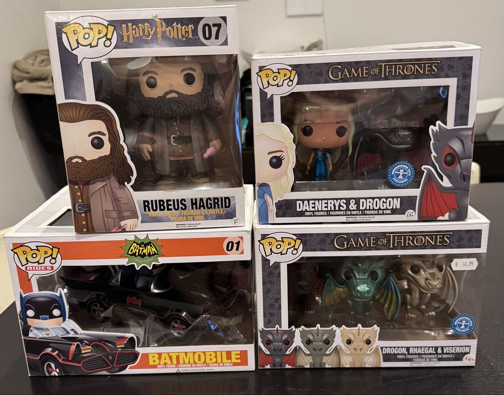 Colecção Funko Pop - Star Wars, Marcel, DC, Disney, Game of Thrones et