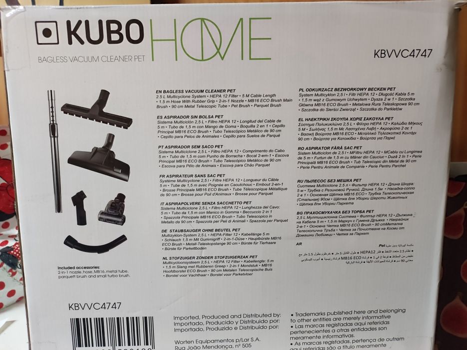 Aspirador sem saco - Kubo