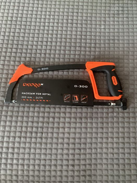 Ножовка по металлу Dnipro M D-300, 300 мм, 23 TPI – новая