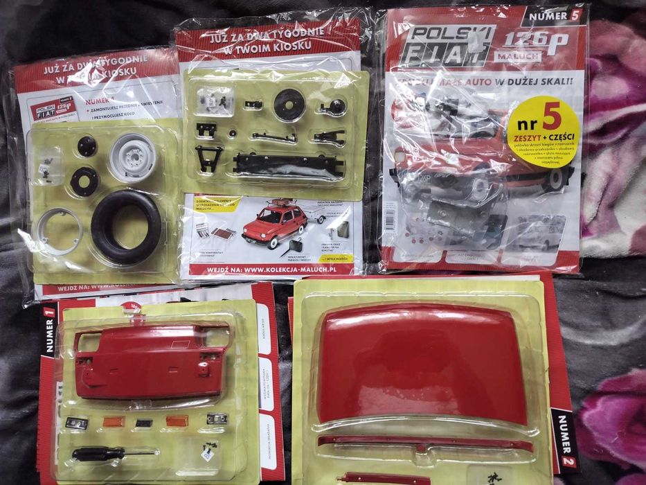 Model Polski Fiat 126p skala 1:6 Hachette numery 1-5