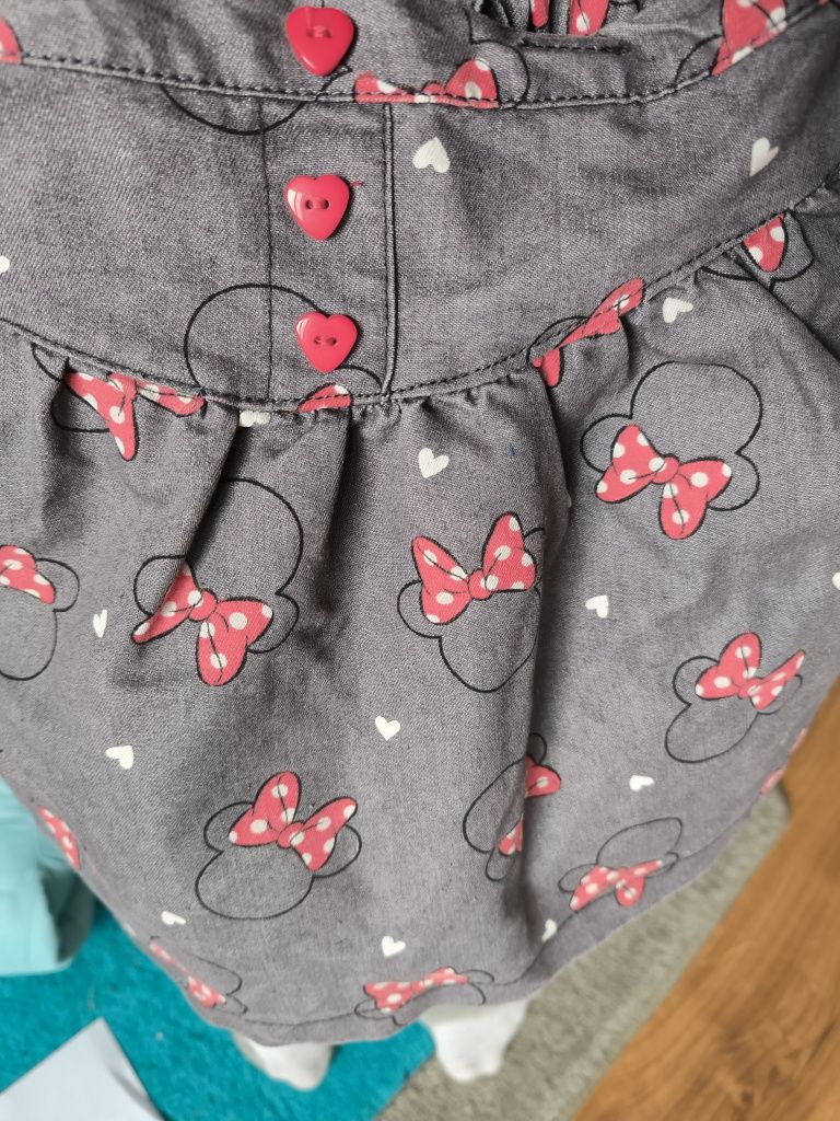 Spódnica spódniczka na szelkach Myszka Minnie Disney