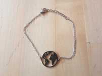 Pulseira Com Medalha Mapa Mundo