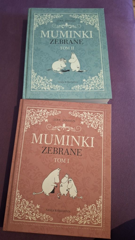 Piękne dwa tomy ilustrowanych muminków