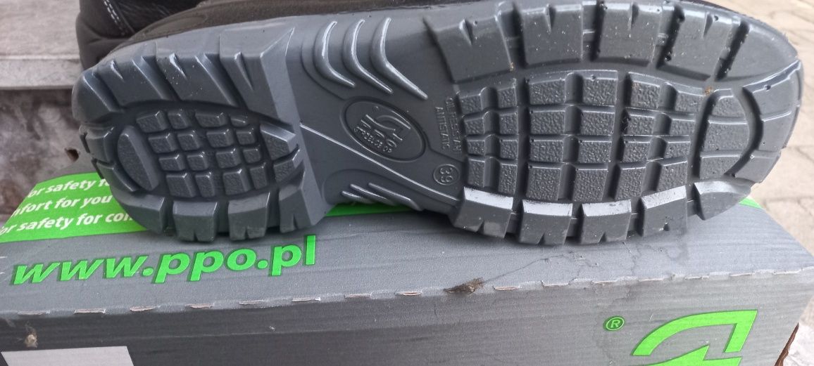 Buty robocze sandały ochronne PPO Strzelce Op. zupełnie nowe, 39/ 40