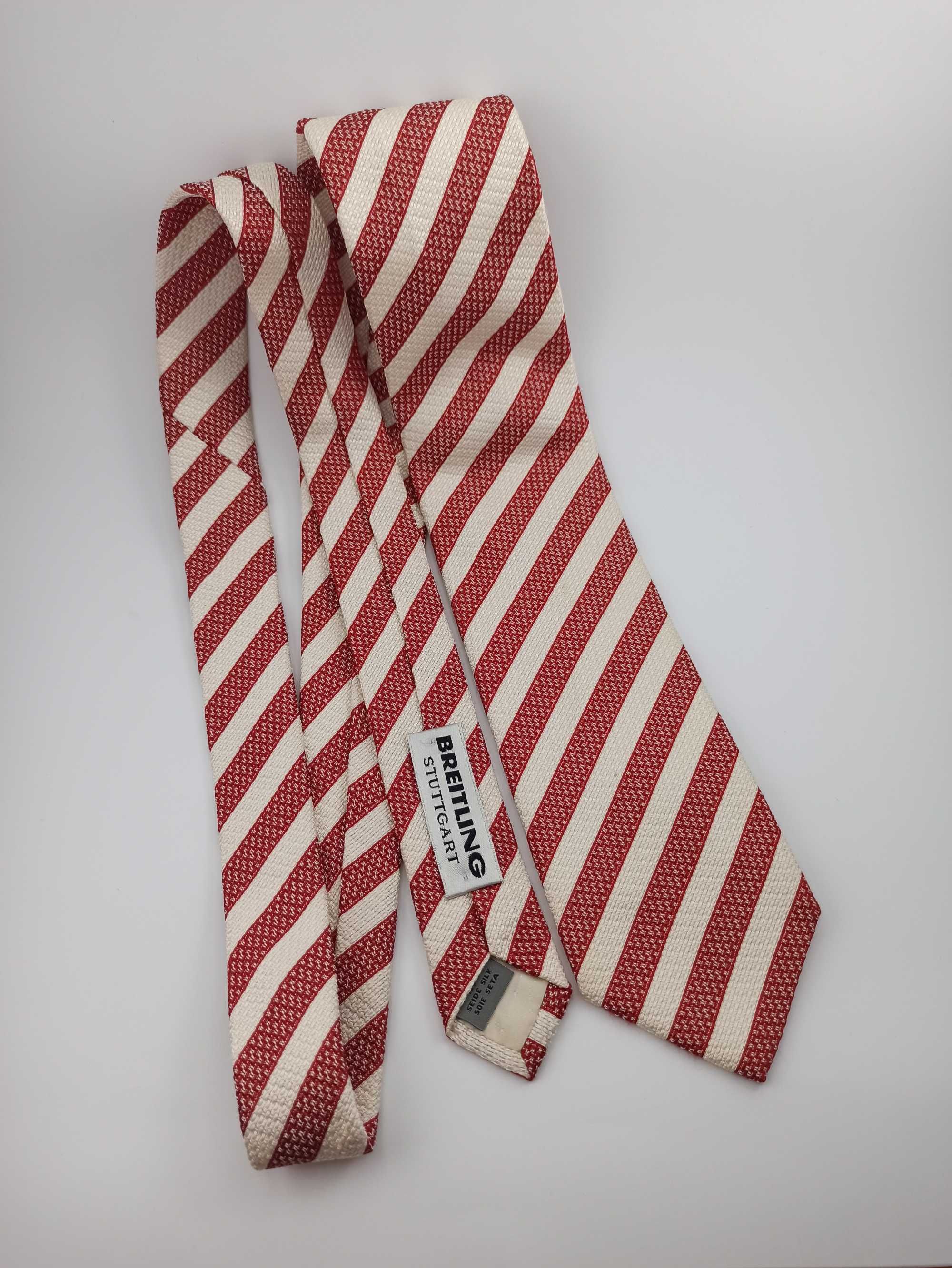 Pelo jedwabny krawat w paski
