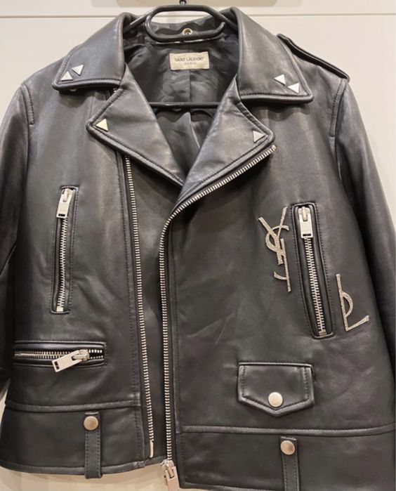 Yves Saint Laurent/YSL skóra,ramoneska,kurtka