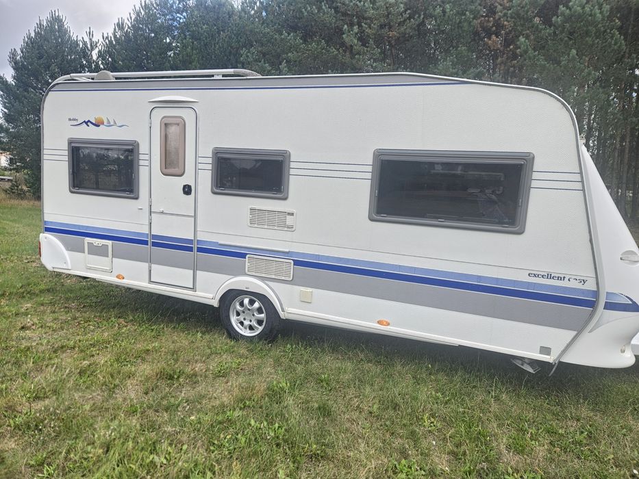 Przyczepa kempingowa Hobby 495 z 2006 przedsionek 6-7os.