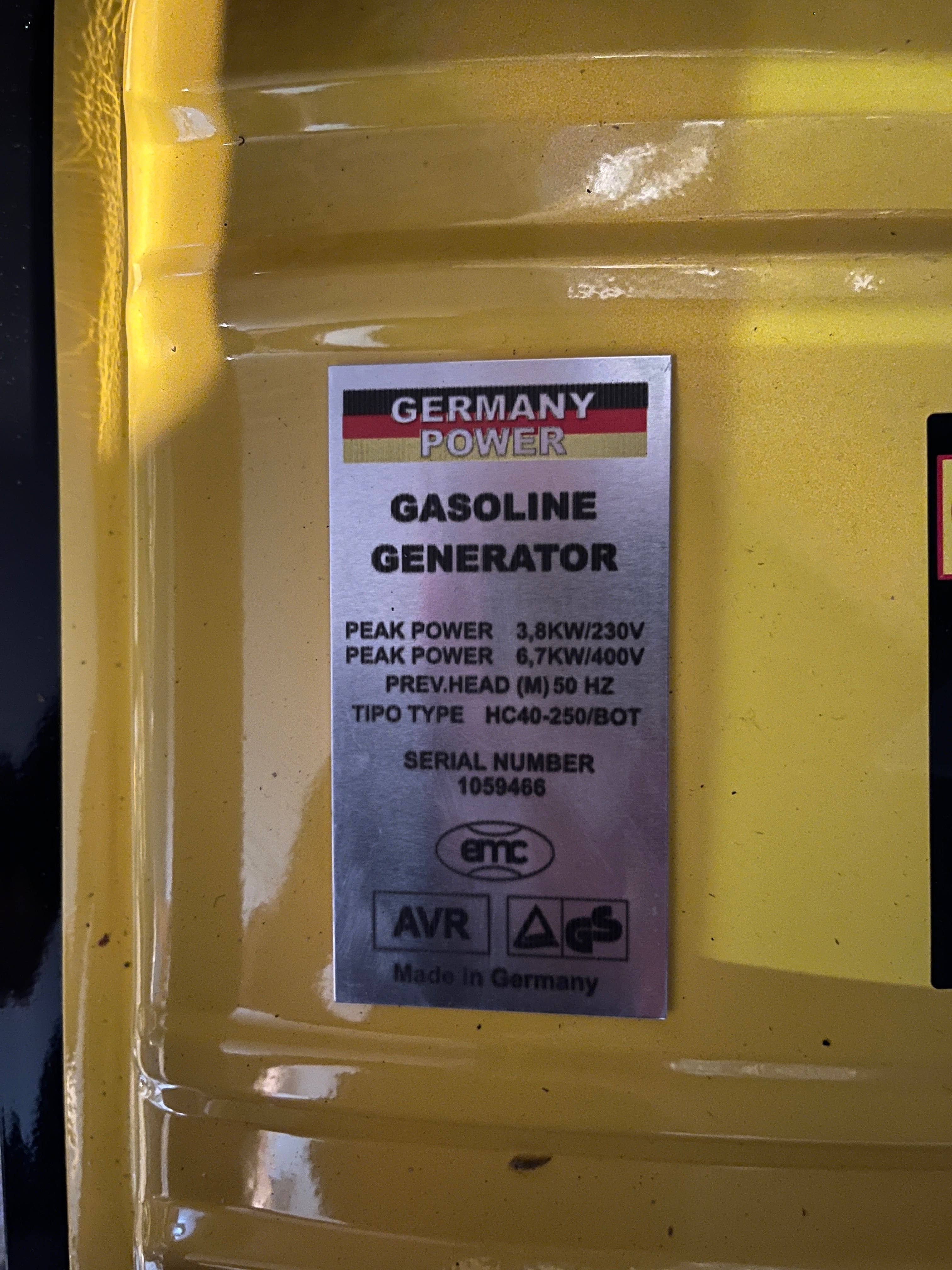 Agregat generator prądotwórczy Halzbruh HL-GR 3231 - 230V 400V siła