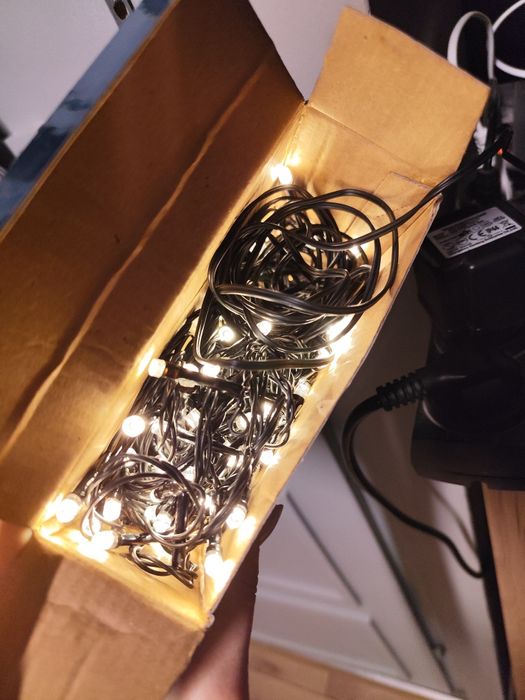 NOWE Zewnętrzne bożonarodzeniowe lampki LED 120x