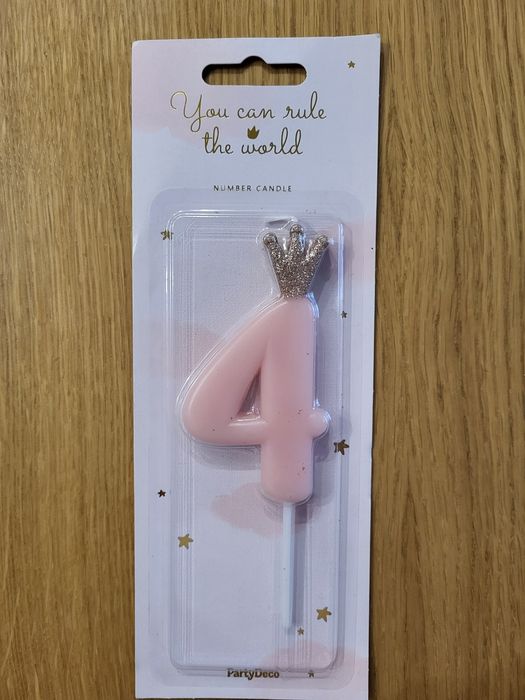 Świeczka urodzinowa cyfra 4