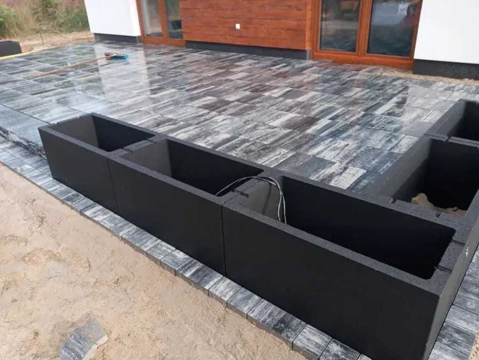 Nowoczesne betonowe DONICE ogrodowe Jadar Garden 50x100 donica KURIER