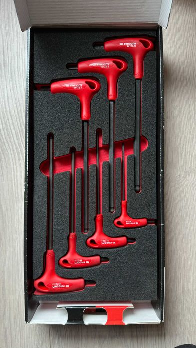 FACOM zestaw kluczy imbus + torx w piankach do wózka