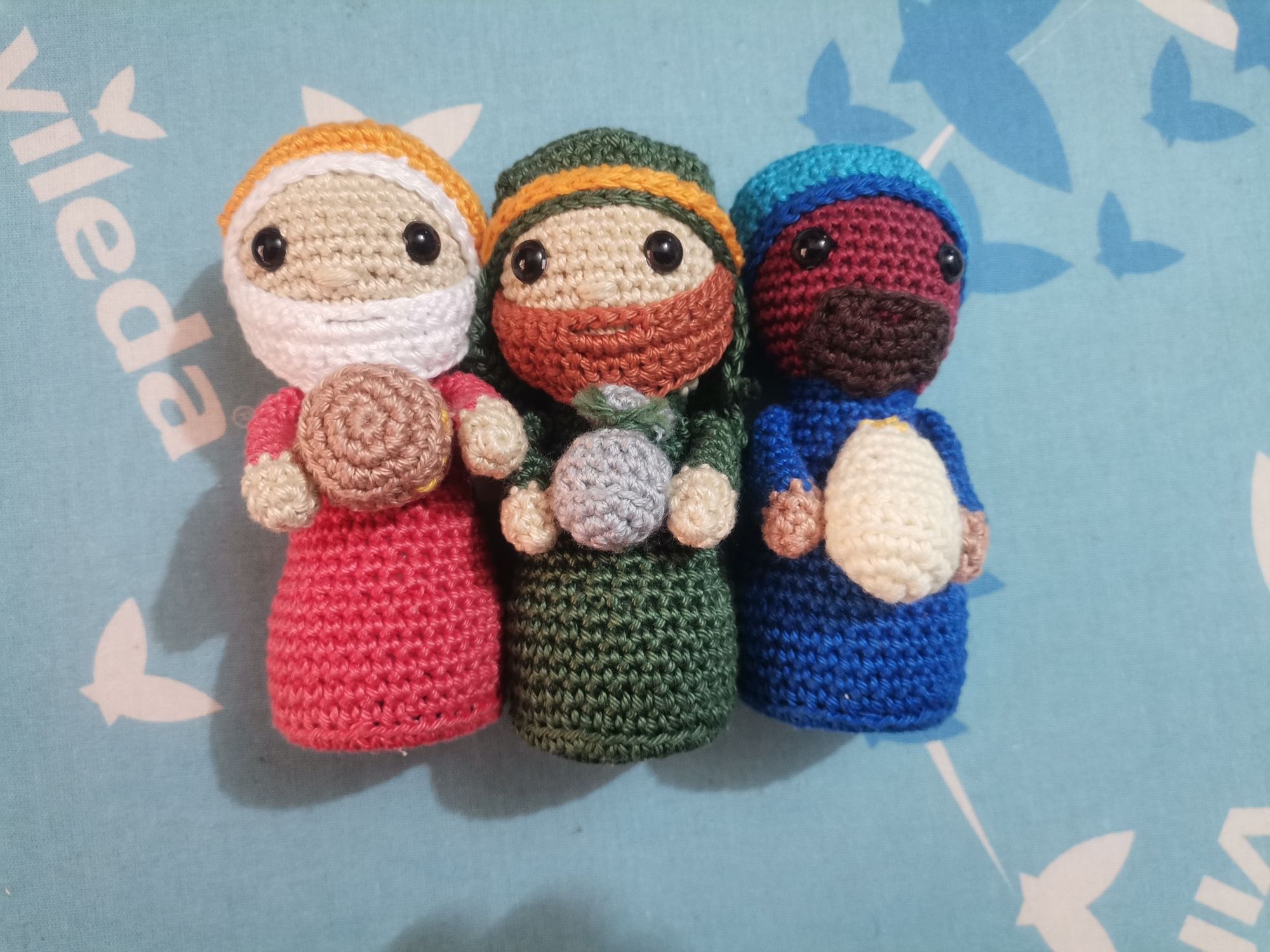 Presépio em croché amigurumi.