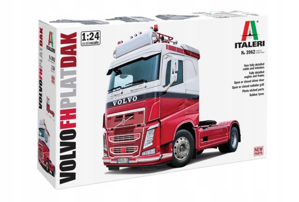 Italeri 3962 Ciężarówka Volvo FH Plat Dak model do sklejania 1/24