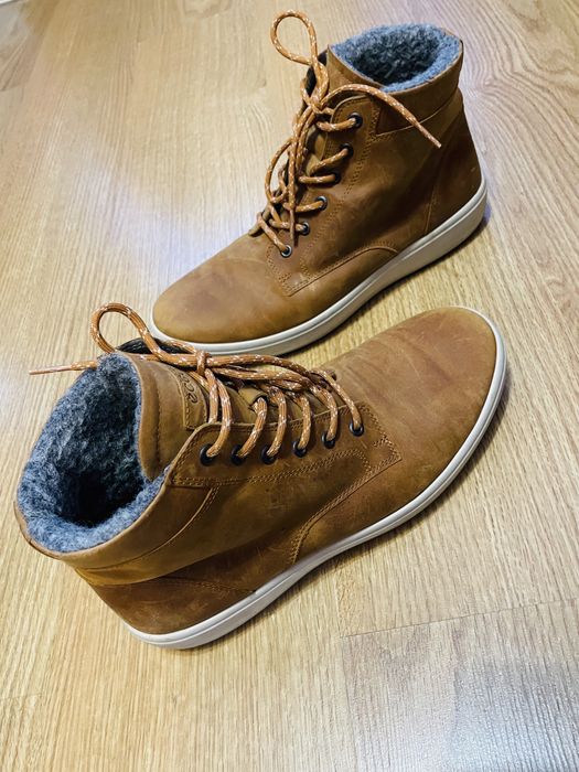 Теплі шкіряні зимові кросівки черевики ОРИГІНАЛ Ecco 27,5 см