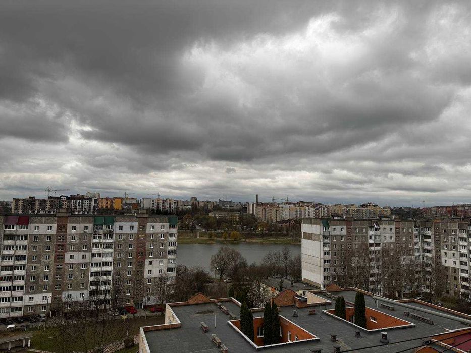 1к квартира, Озерна, вигляд на озеро, меблі, техніка, 38м² цегла 8/10п