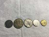 Zestaw starych monet (5szt.) rocznik od 1922 do 1991