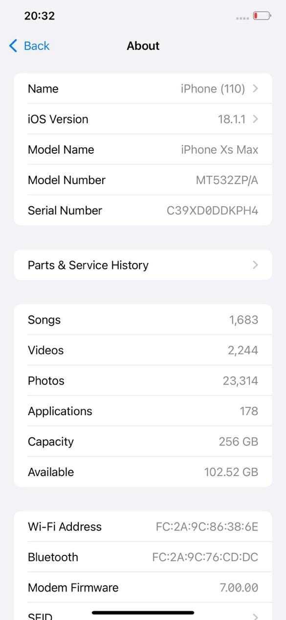 iPhone XS Max z 256 GB