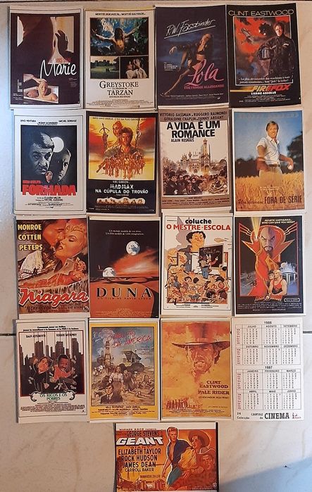 Calendário de bolso "Cinema"