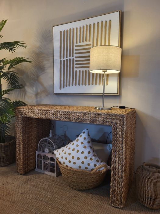 aparador, consola, mesa, rattan, palhinha, verga, rustico