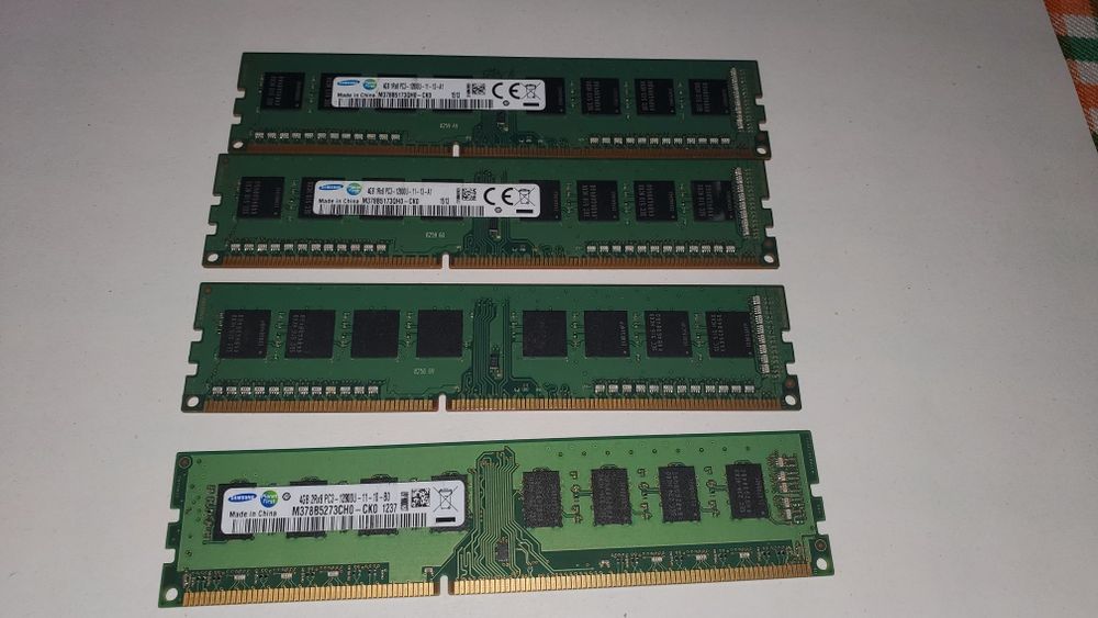 16GB Pamięć RAM DDR3 Samsung – identyczne moduły, sprawne