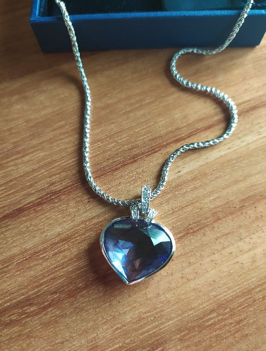 Colar e Brincos Swarovski Coração Oceânico